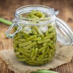 green beans in jar