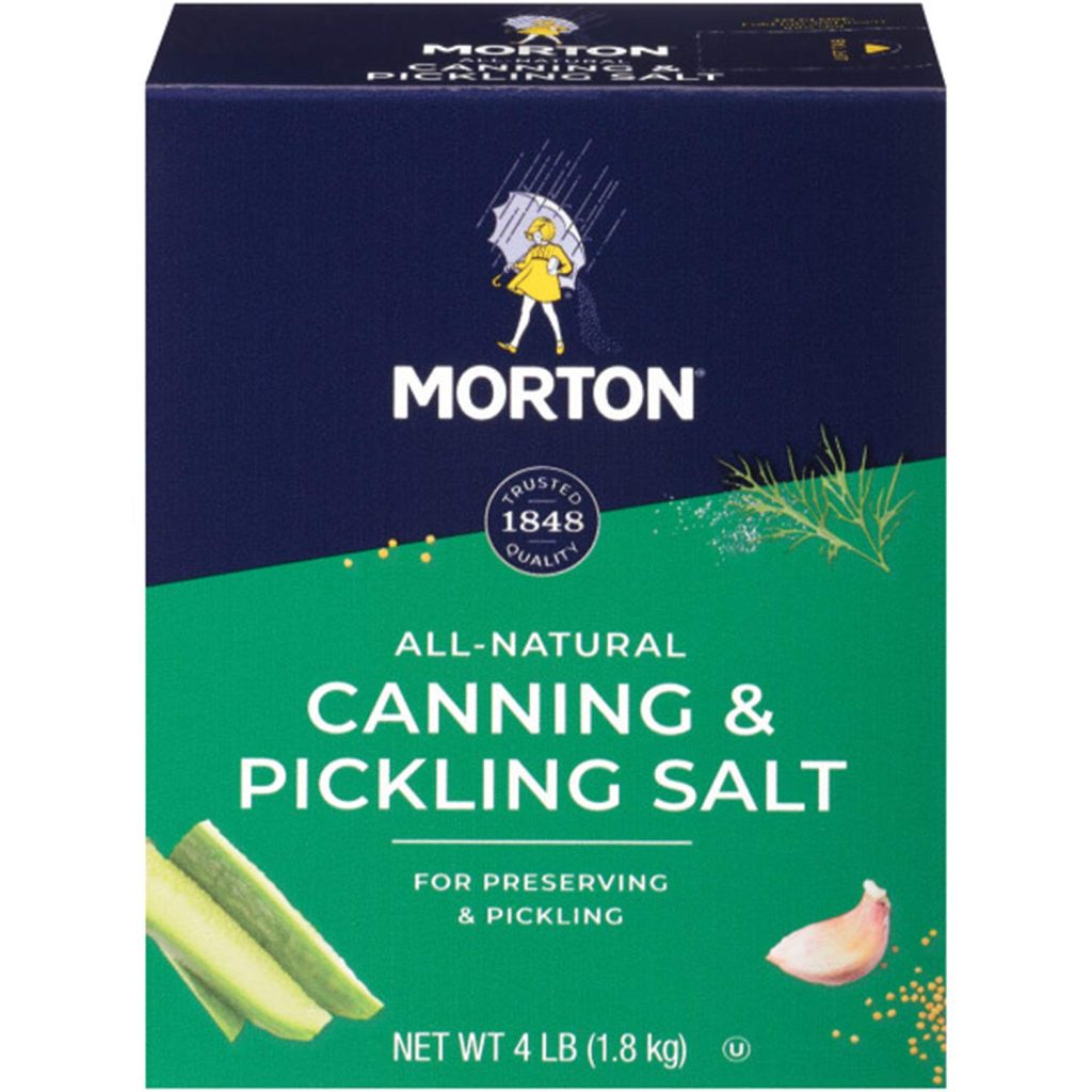 Morton's canning and pickling salt box