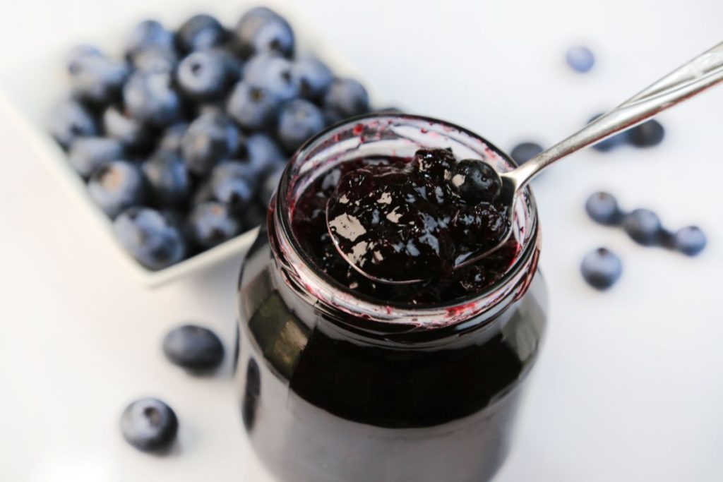 Fresh Homemade Blueberry Jam Canning Recipe