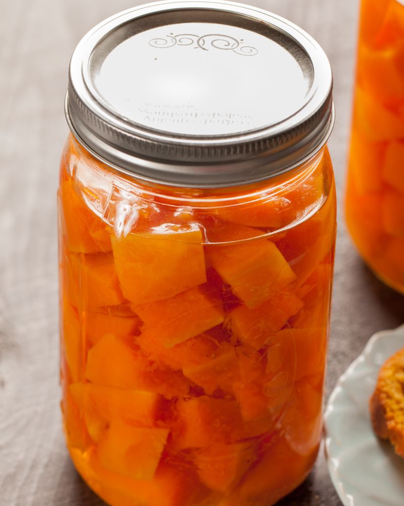 Canned winter squash