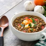 Bowl of lentil soup