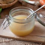 vegetable broth in a jar