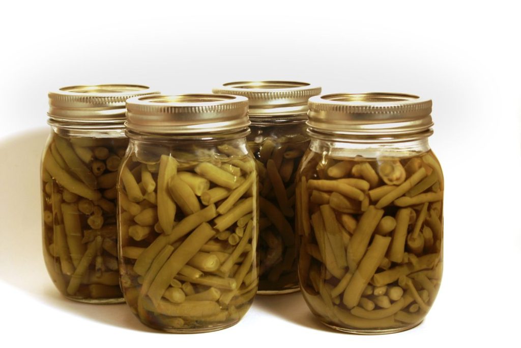 4 jars of pressure canned cold pack green beans