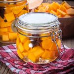 pickled pumpkin in a canning jar