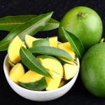 Green mango pieces