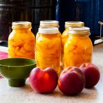 water bath canned peaches