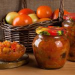 Veggie beef soup in canning jars
